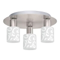 Eglo - LED Griestu lampa MY CHOICE 3xE14/4W/230V matēts hroms/balta