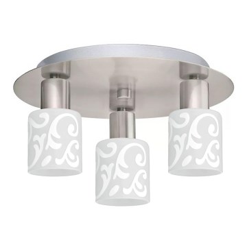 Eglo - LED Griestu lampa MY CHOICE 3xE14/4W/230V matēts hroms/balta