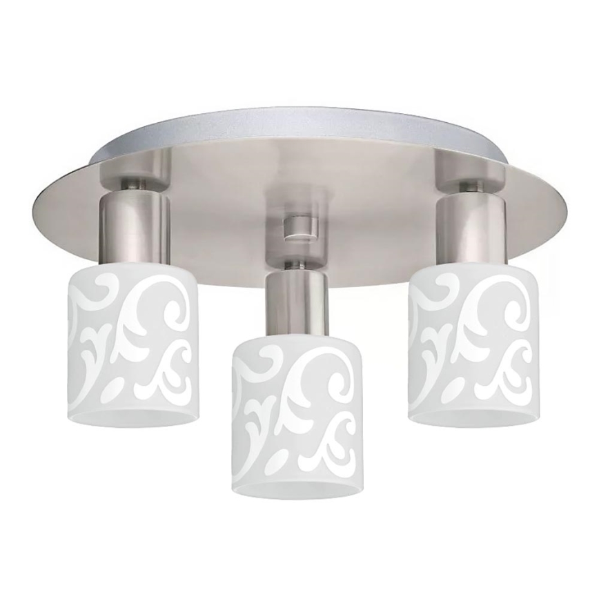 Eglo - LED Griestu lampa MY CHOICE 3xE14/4W/230V matēts hroms/balta