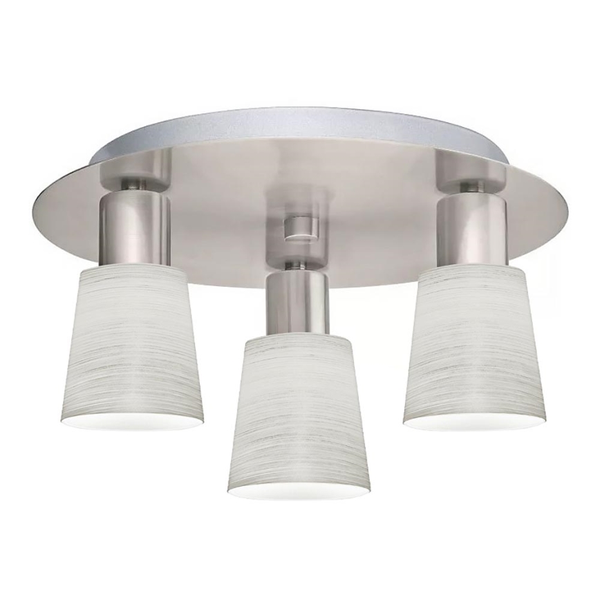 Eglo - LED Griestu lampa MY CHOICE 3xE14/4W/230V matēts hroms/krēmkrāsa