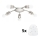 Eglo - LED Griestu lampa MY CHOICE 5xE14/4W/230V  matēts hroms/balta