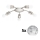 Eglo - LED Griestu lampa MY CHOICE 5xE14/4W/230V  matēts hroms/balta/melna