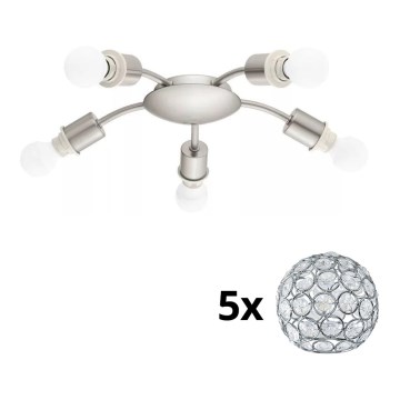 Eglo - LED Griestu lampa MY CHOICE 5xE14/4W/230V  matēts hroms
