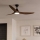 Eglo - LED griestu ventilators ar integrētu LED 19 W (230 V), regulējama krāsas temperatūra 3000/4000/5000 K, Ø 132 cm, brūns + tālvadības pults