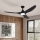Eglo - LED griestu ventilators LED/20W/230V 3000/4000/5000K Ø 132 cm melns + tālvadība