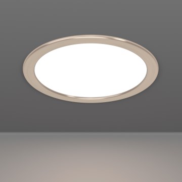 Eglo - LED iebūvējamais griestu gaismeklis LED/18,5W/230V 2700/4000/6500K Ø 21,6 cm matēts hroms