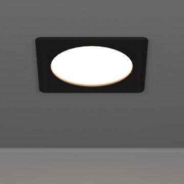 Eglo - LED ieliekamais griestu gaismeklis LED/6,3W/230V 2700/4000/6500K 11,9x11,9 cm melns