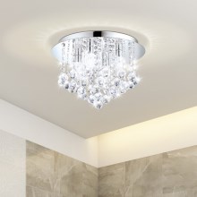 Eglo - LED Kristāla vannas istabas apgaismojums 8xG9/3W/230V IP44