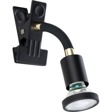Eglo - LED lampa ar skavu 1xGU10/4,5W/230V melna