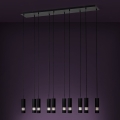 Eglo - LED Lustra ar auklu 10xGU10/4,6W/230V melna