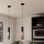 Eglo - LED Lustra ar auklu 1xGU10/4,5W/230V 3000K melna/brūna