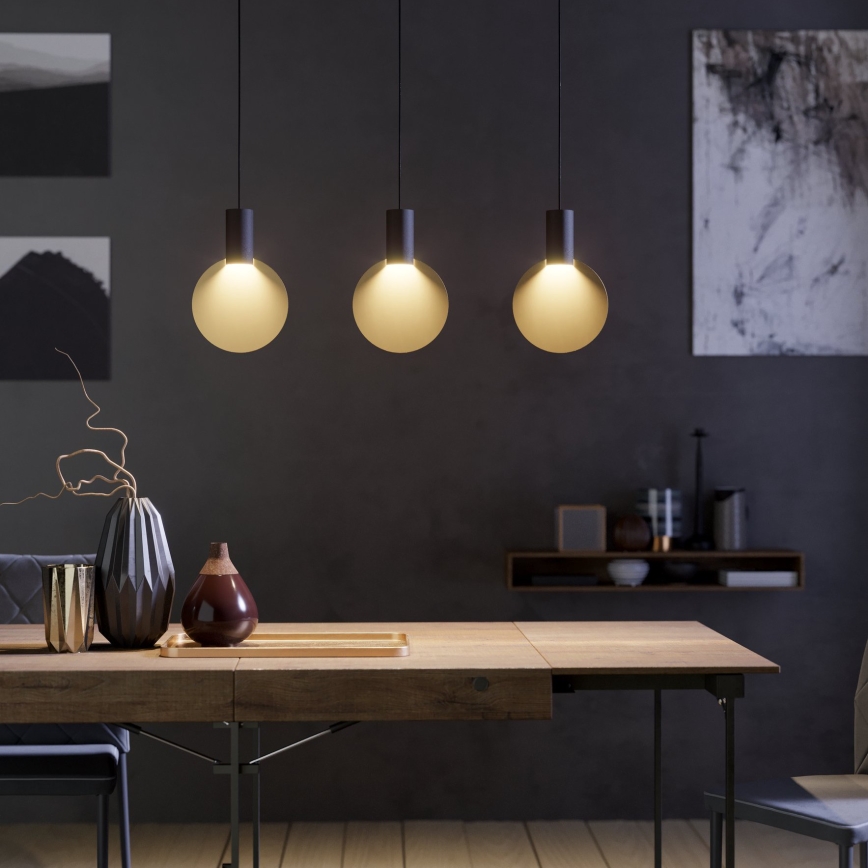 Eglo - LED Lustra ar auklu 3xGU10/4,5W/230V 3000K