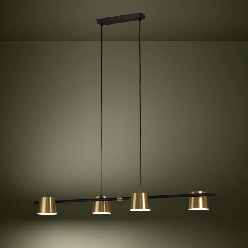 Eglo - LED Lustra ar auklu 4xGU10/4,6W/230V 3000K zelta