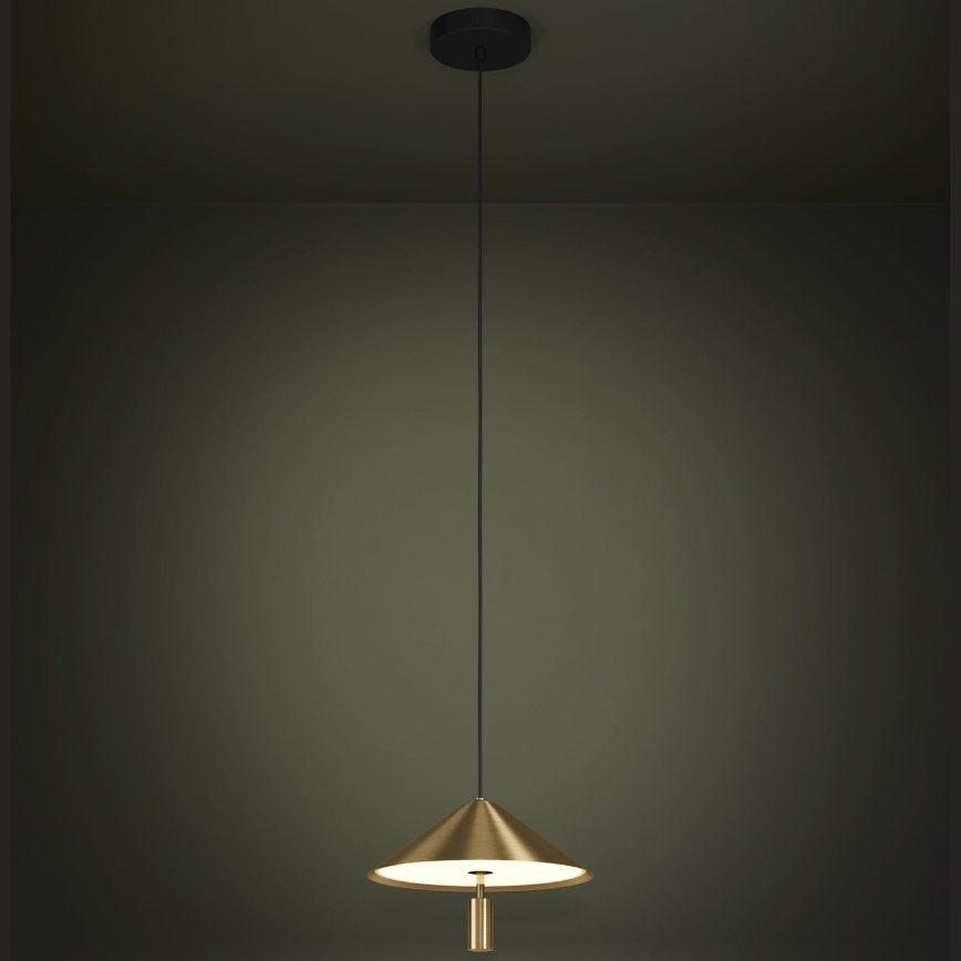 Eglo - LED Lustra ar auklu LED/12W/230V 3000K zelta