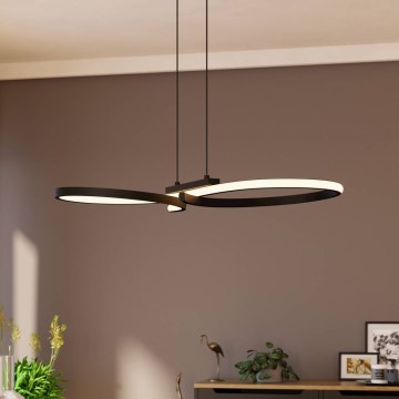 Eglo - LED Lustra ar auklu LED/21W/230V 3000K melna