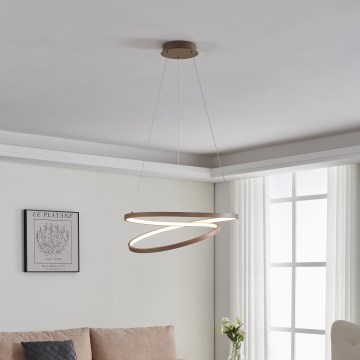 Eglo - LED Lustra ar auklu LED/36W/230V 3000K bēša