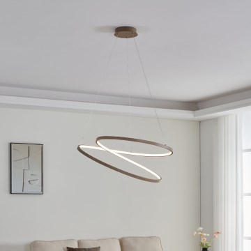 Eglo - LED Lustra ar auklu LED/42W/230V 3000K bēša