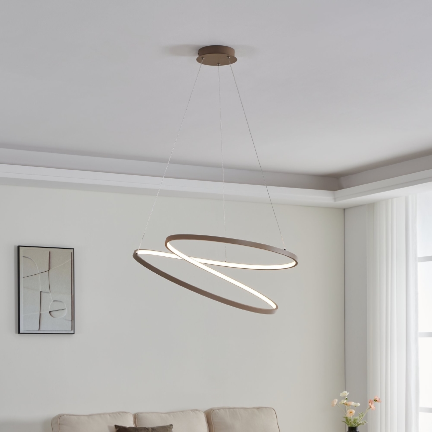 Eglo - LED Lustra ar auklu LED/42W/230V 3000K bēša