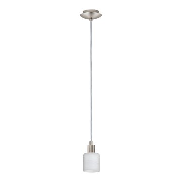 Eglo - LED Lustra ar auklu MY CHOICE 1xE14/4W/230V matēts hroms/balta