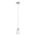 Eglo - LED Lustra ar auklu MY CHOICE 1xE14/4W/230V  matēts hroms/balta