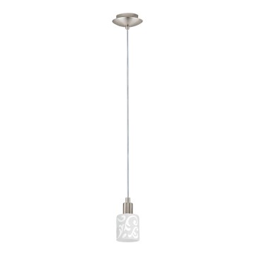 Eglo - LED Lustra ar auklu MY CHOICE 1xE14/4W/230V  matēts hroms/balta