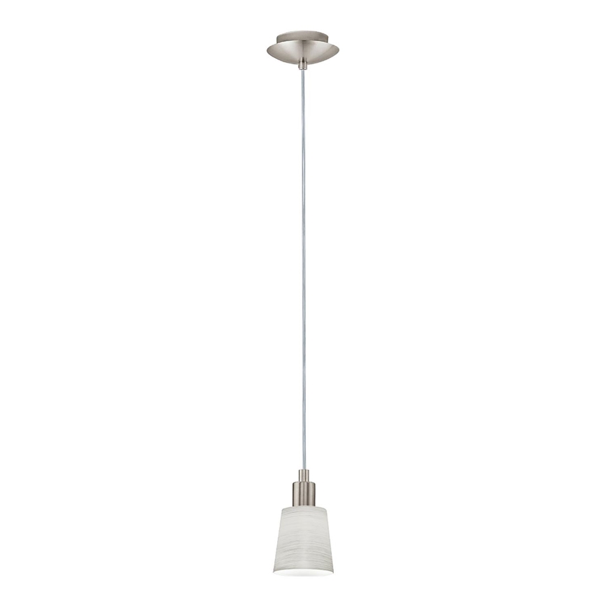 Eglo - LED Lustra ar auklu MY CHOICE 1xE14/4W/230V  matēts hroms/krēmkrāsa