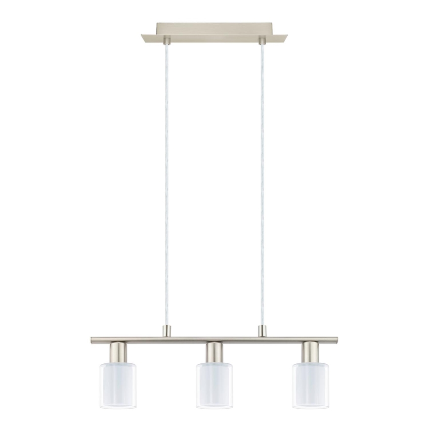 Eglo - LED Lustra ar auklu MY CHOICE 3xE14/4W/230V matēts hroms/balta