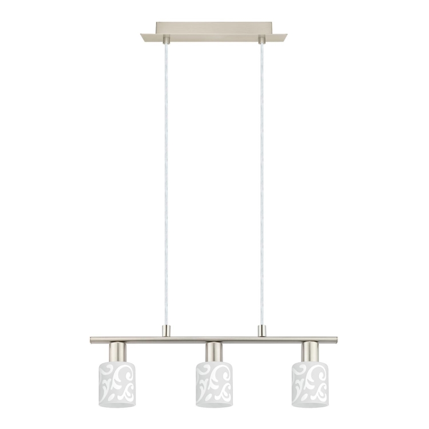 Eglo - LED Lustra ar auklu MY CHOICE 3xE14/4W/230V matēts hroms/balta