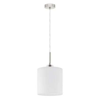 Eglo - LED Lustra ar auklu TUNJA 1xE27/60W/230V balta