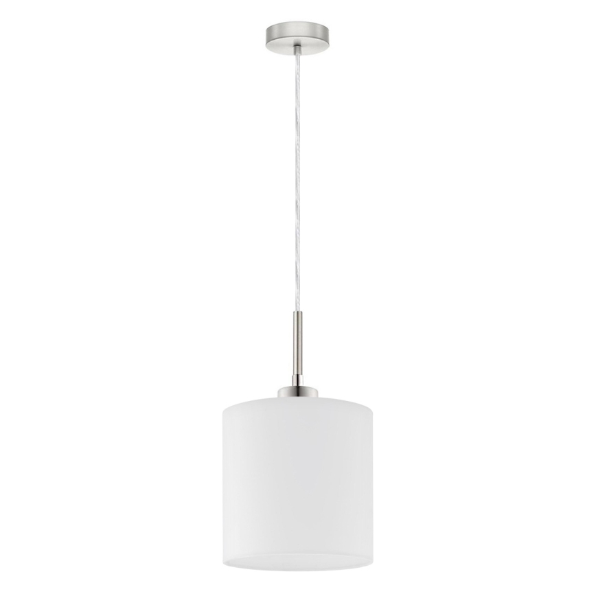 Eglo - LED Lustra ar auklu TUNJA 1xE27/60W/230V balta