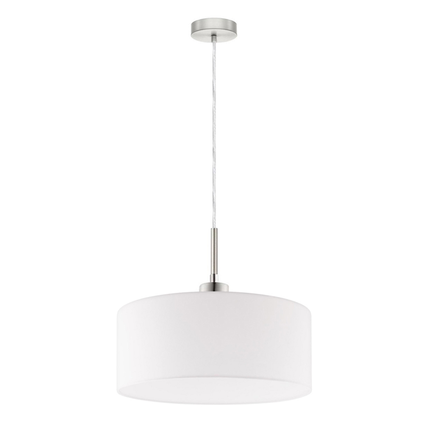 Eglo - LED Lustra ar auklu TUNJA 1xE27/60W/230V balta