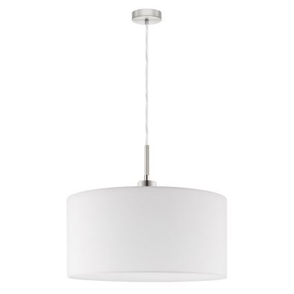 Eglo - LED Lustra ar auklu TUNJA 1xE27/60W/230V balta