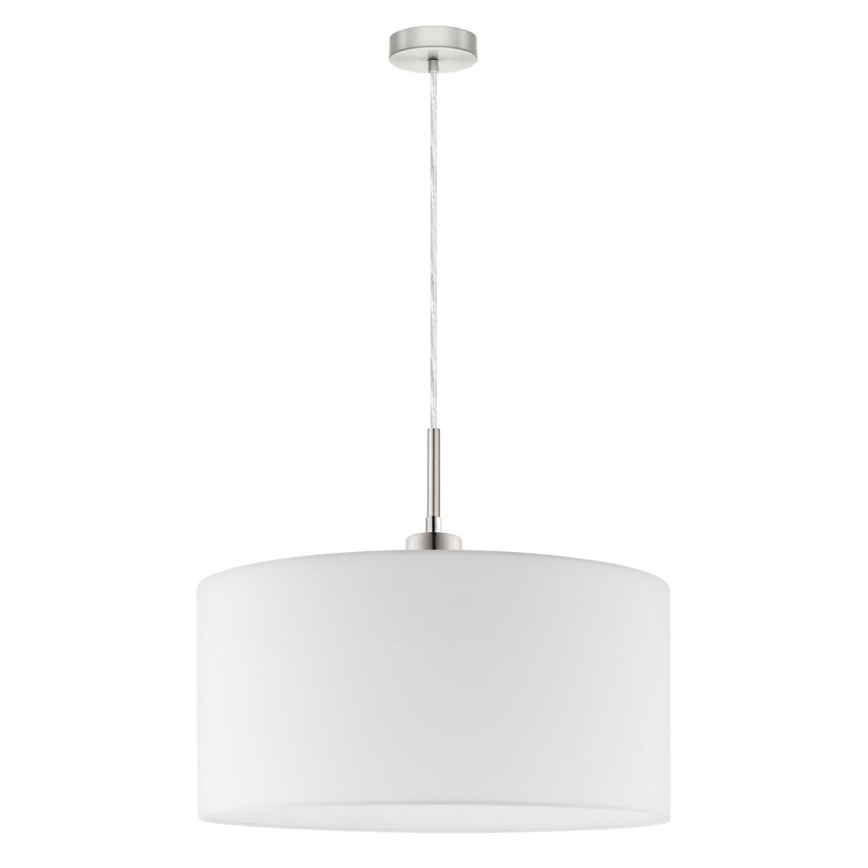 Eglo - LED Lustra ar auklu TUNJA 1xE27/60W/230V balta