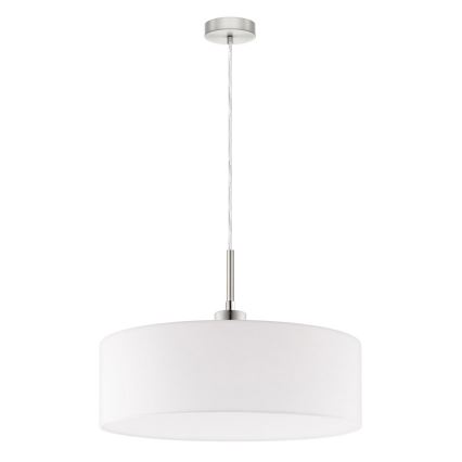 Eglo - LED Lustra ar auklu TUNJA 1xE27/60W/230V balta
