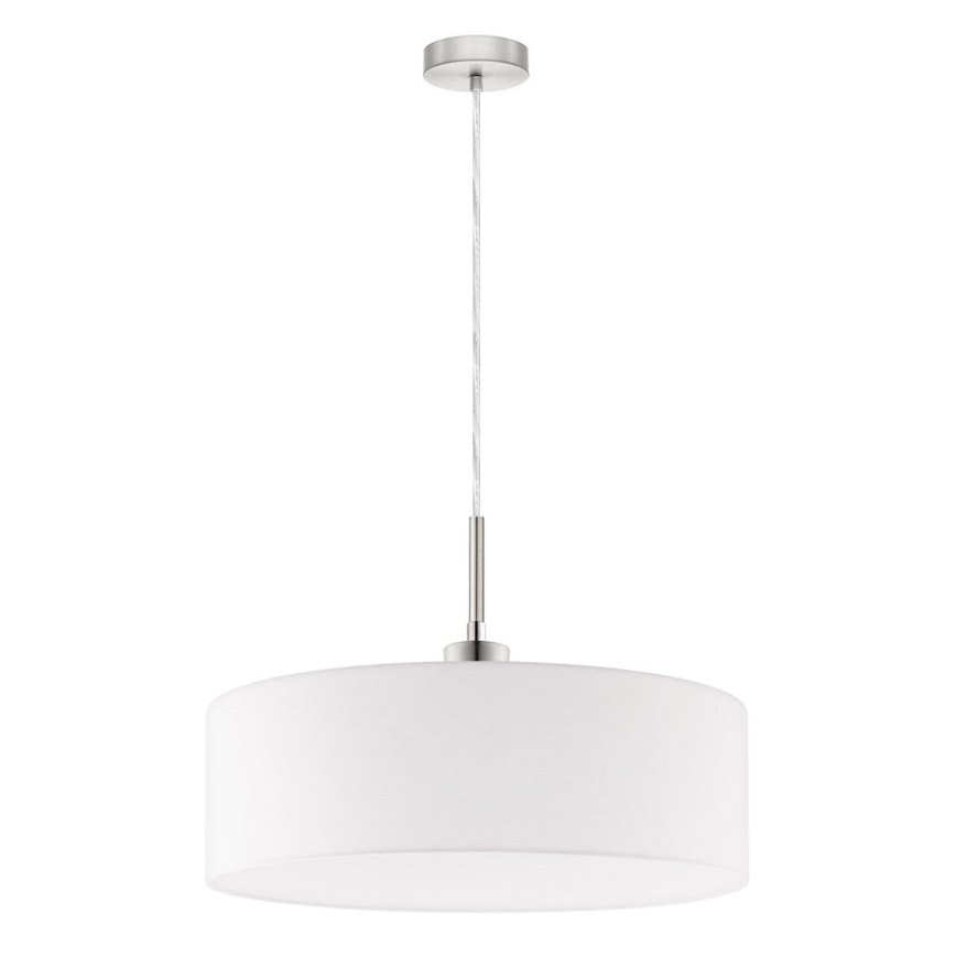 Eglo - LED Lustra ar auklu TUNJA 1xE27/60W/230V balta