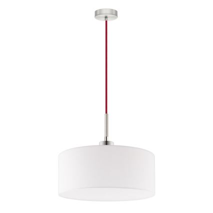 Eglo - LED Lustra ar auklu TUNJA 1xE27/60W/230V balta