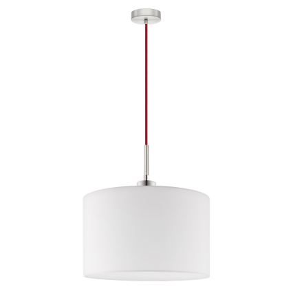 Eglo - LED Lustra ar auklu TUNJA 1xE27/60W/230V balta