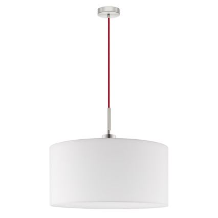 Eglo - LED Lustra ar auklu TUNJA 1xE27/60W/230V balta