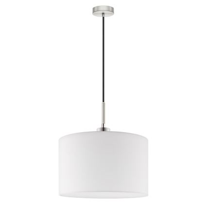 Eglo - LED Lustra ar auklu TUNJA 1xE27/60W/230V balta