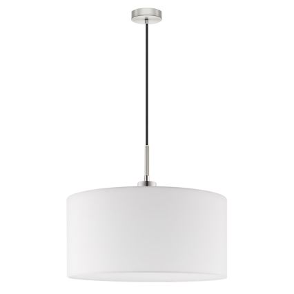 Eglo - LED Lustra ar auklu TUNJA 1xE27/60W/230V balta