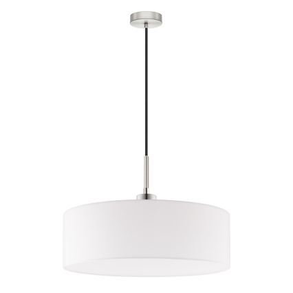 Eglo - LED Lustra ar auklu TUNJA 1xE27/60W/230V balta