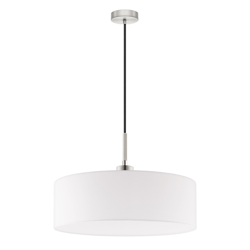 Eglo - LED Lustra ar auklu TUNJA 1xE27/60W/230V balta