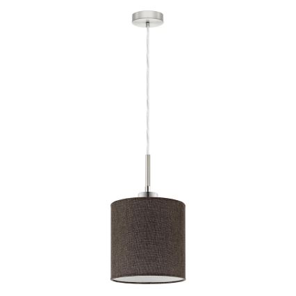 Eglo - LED Lustra ar auklu TUNJA 1xE27/60W/230V brūna