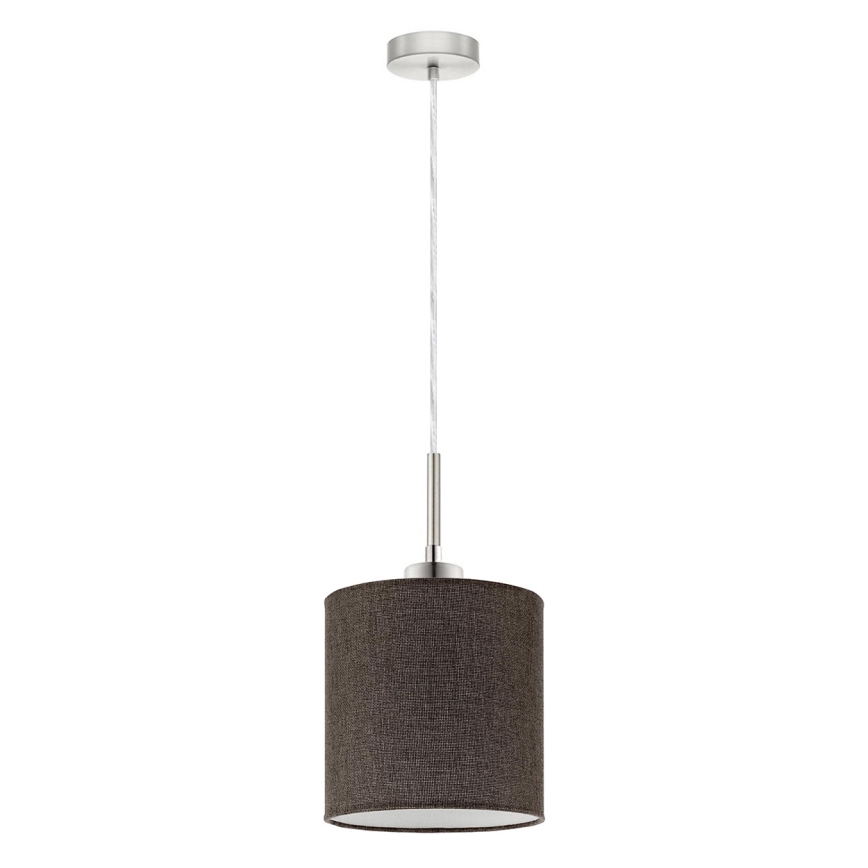 Eglo - LED Lustra ar auklu TUNJA 1xE27/60W/230V brūna