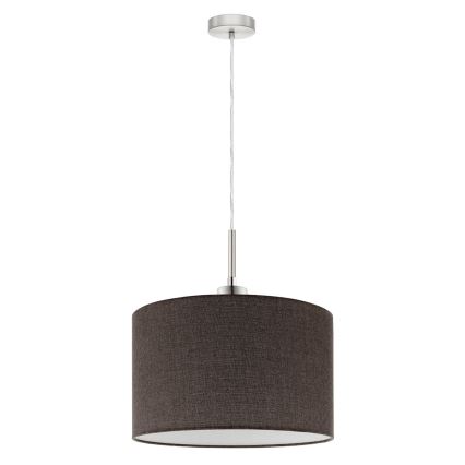 Eglo - LED Lustra ar auklu TUNJA 1xE27/60W/230V brūna