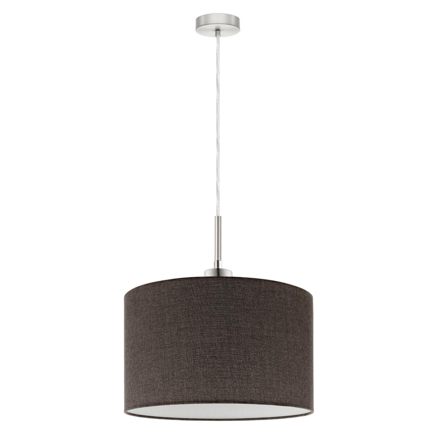 Eglo - LED Lustra ar auklu TUNJA 1xE27/60W/230V brūna