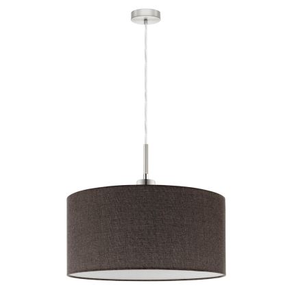 Eglo - LED Lustra ar auklu TUNJA 1xE27/60W/230V brūna