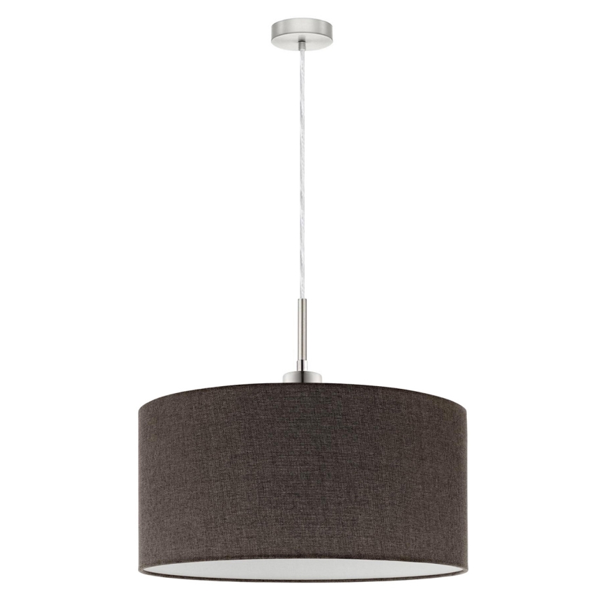 Eglo - LED Lustra ar auklu TUNJA 1xE27/60W/230V brūna