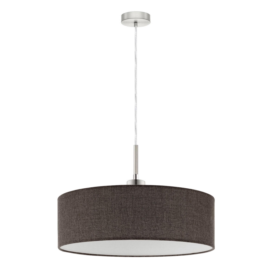 Eglo - LED Lustra ar auklu TUNJA 1xE27/60W/230V brūna