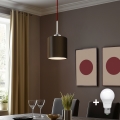 Eglo - LED Lustra ar auklu TUNJA 1xE27/60W/230V brūna